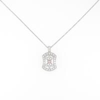 【リメイク】プラチナダイヤモンドネックレス 0．085ct・FOP・SI1