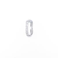 【リメイク】K18WG ダイヤモンドイヤーカフ 片耳