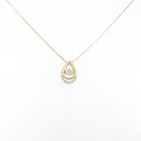 【新品】K18YG ダイヤモンドネックレス 0．271ct・G・SI1・VG