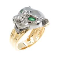 750YG／750BG ヒョウ エメラルドリング