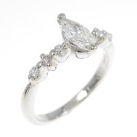 プラチナダイヤモンドリング 0．371ct G VS2 マーキスカット