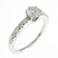 プラチナダイヤモンドリング 0．491ct H SI1 GOOD