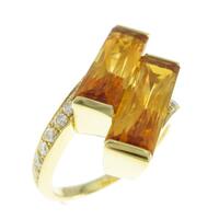 K18YG シトリンリング