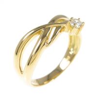 K18YG ダイヤモンドリング