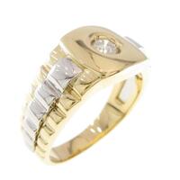 K18YG／PT ダイヤモンドリング