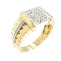 K18YG／PT ダイヤモンドリング