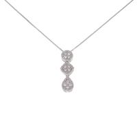 K18WG ダイヤモンドネックレス