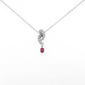 K18W ルビーネックレス