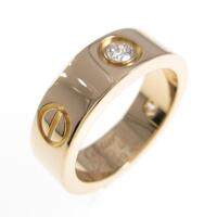 カルティエ ラブリング ハーフダイヤ リング