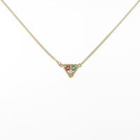 K18YG カラーストーンネックレス