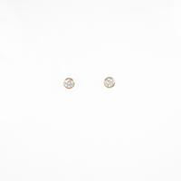 K18YG ソリティア ダイヤモンドピアス