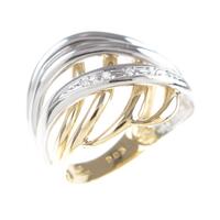 K18YG／PT ダイヤモンドリング