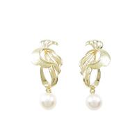 K18YG アコヤパールピアス