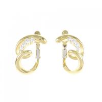 750YG ダイヤモンド ピアス 0.46CT