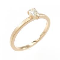 K18PG ソリティア ダイヤモンド リング 0.13CT