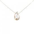 K18PG ダイヤモンド ネックレス 0.11CT