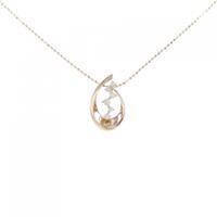 K18PG ダイヤモンド ネックレス 0.11CT