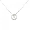 K18WG ダイヤモンド ネックレス 0.10CT