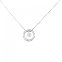 K18WG ダイヤモンド ネックレス 0.10CT