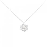 K18WG ダイヤモンド ネックレス 0.29CT