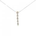 K18WG ダイヤモンド ネックレス 1.07CT
