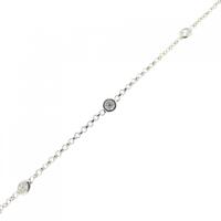 K18WG ダイヤモンド ブレスレット 0.30CT