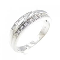 K18WG ダイヤモンド リング 0.10CT