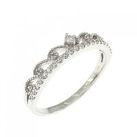 K18WG ダイヤモンド リング 0.13CT