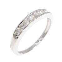 K18WG ダイヤモンド リング 0.45CT