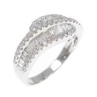 K18WG ダイヤモンド リング 0.64CT