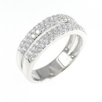 K18WG ダイヤモンド リング 0.80CT
