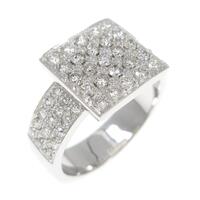 K18WG ダイヤモンド リング 1.00CT