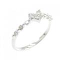 K18WG ハート ダイヤモンド リング 0.20CT
