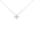 K18WG フラワー ダイヤモンド ネックレス 0.51CT