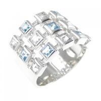 K18WG ブルートパーズ リング 0.78CT