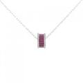 K18WG ルビー ネックレス 1.10CT