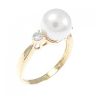 K18YG アコヤパール リング 8mm