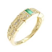 K18YG エメラルド リング 0.14CT