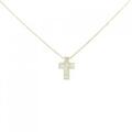 K18YG クロス ダイヤモンド ネックレス 0.77CT