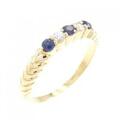 K18YG サファイヤ リング 0.22CT