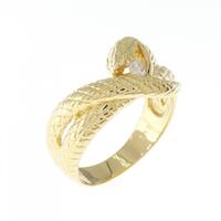 K18YG スネーク ダイヤモンド リング 0.08CT
