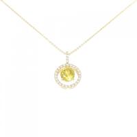 K18YG スフェーン ネックレス 1.41CT