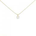 K18YG ソリティア ダイヤモンド ネックレス 1.146CT