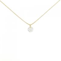 K18YG ソリティア ダイヤモンド ネックレス 1.146CT