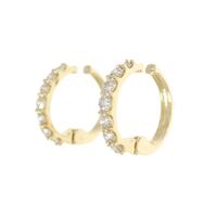 K18YG ダイヤモンド イヤリング 0.50CT