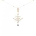 K18YG ダイヤモンド ネックレス 0.10CT