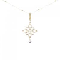 K18YG ダイヤモンド ネックレス 0.10CT