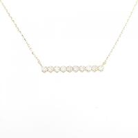 K18YG ダイヤモンド ネックレス 0.20CT