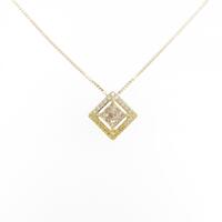 K18YG ダイヤモンド ネックレス 0.35CT