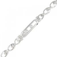 K18WG ダイヤモンド ブレスレット 0.10CT